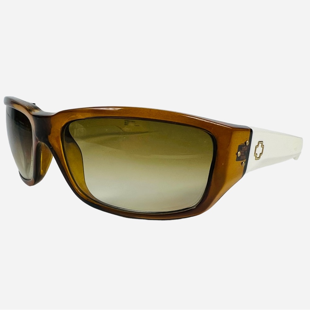 RARE Spy Optics Nolen Gradient Sunglasses Brown & White